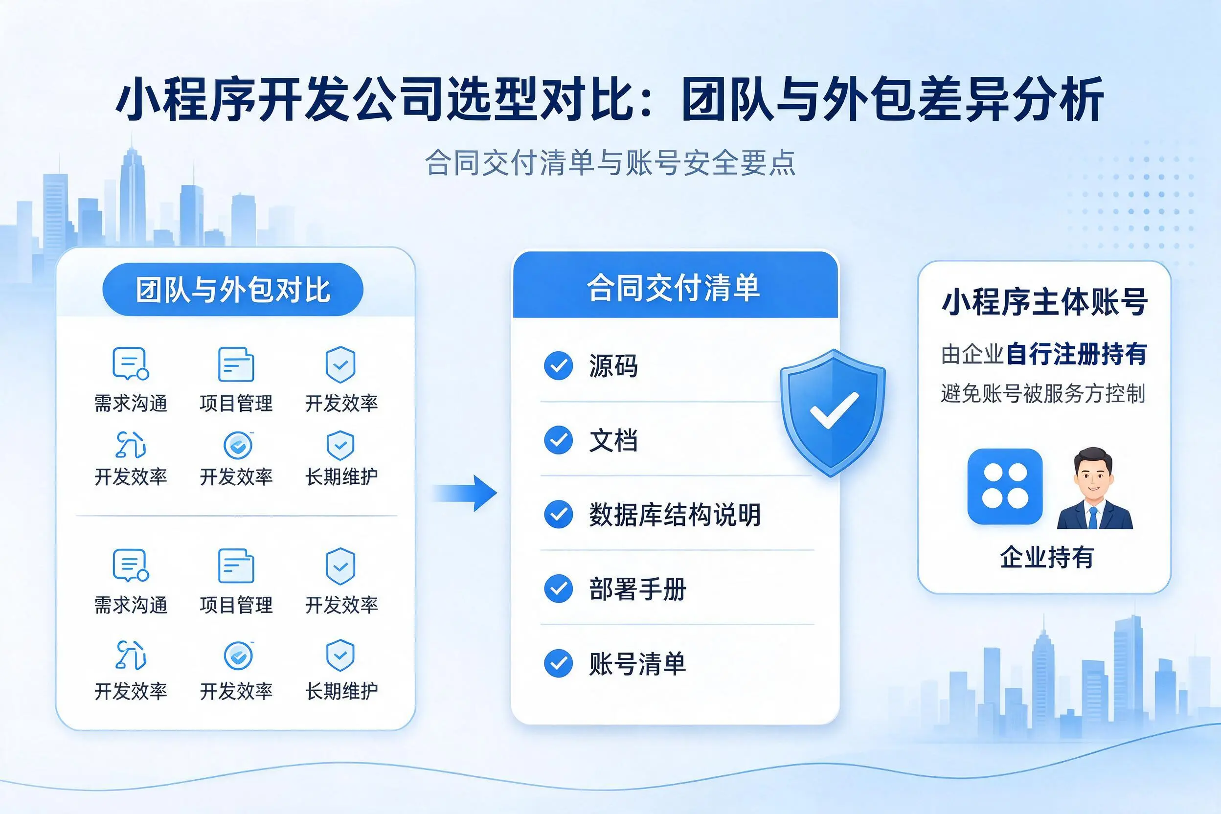 长治小程序开发公司选型对比：团队与外包差异分析