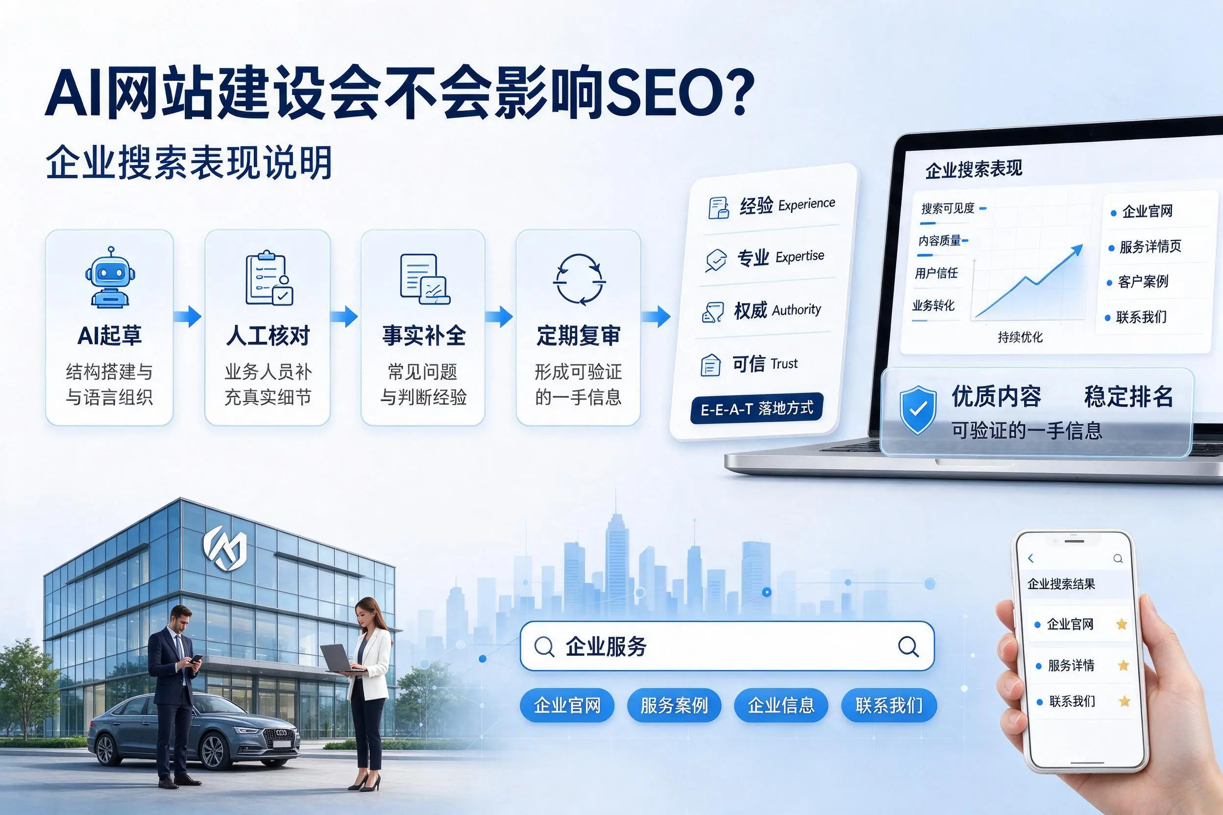 AI网站建设会不会影响SEO？长治企业搜索表现说明